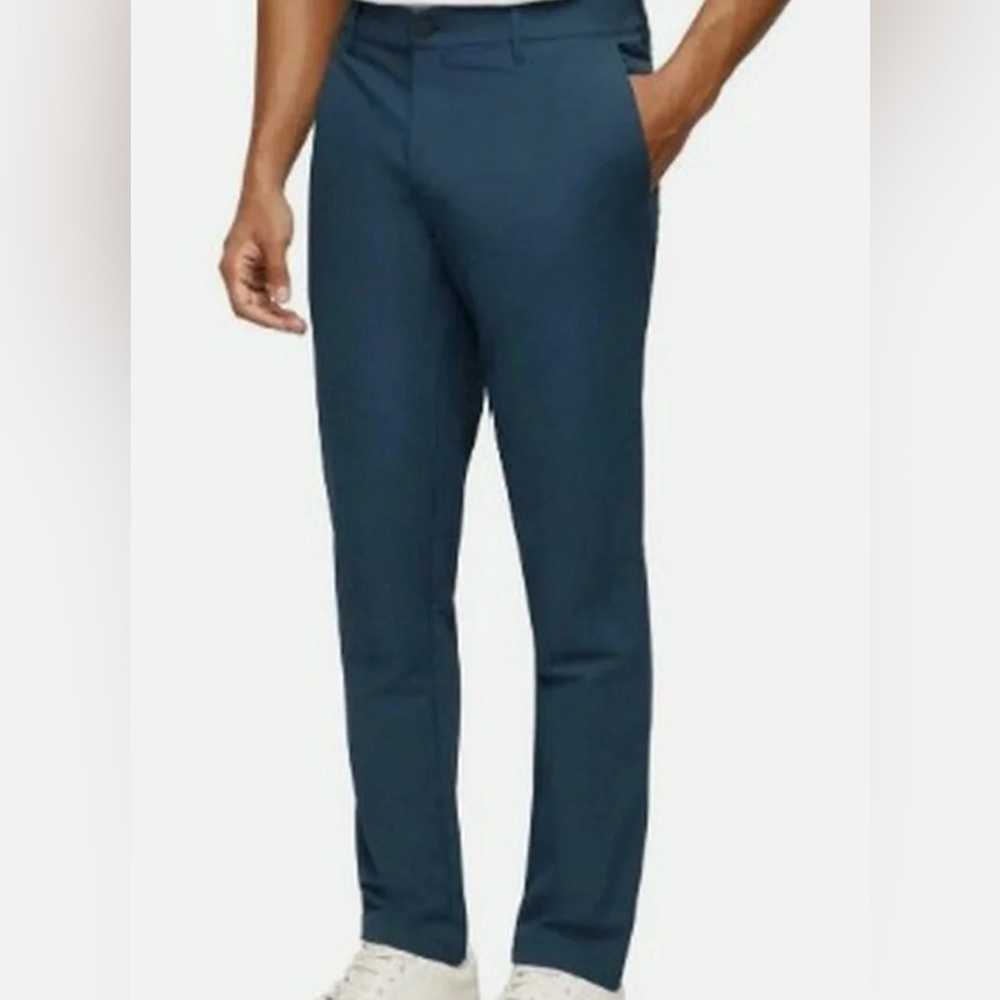 Banana‎ Republic Standard Fit Non-Iron Slacks Bluish Gray 32x34 (I measured 31")